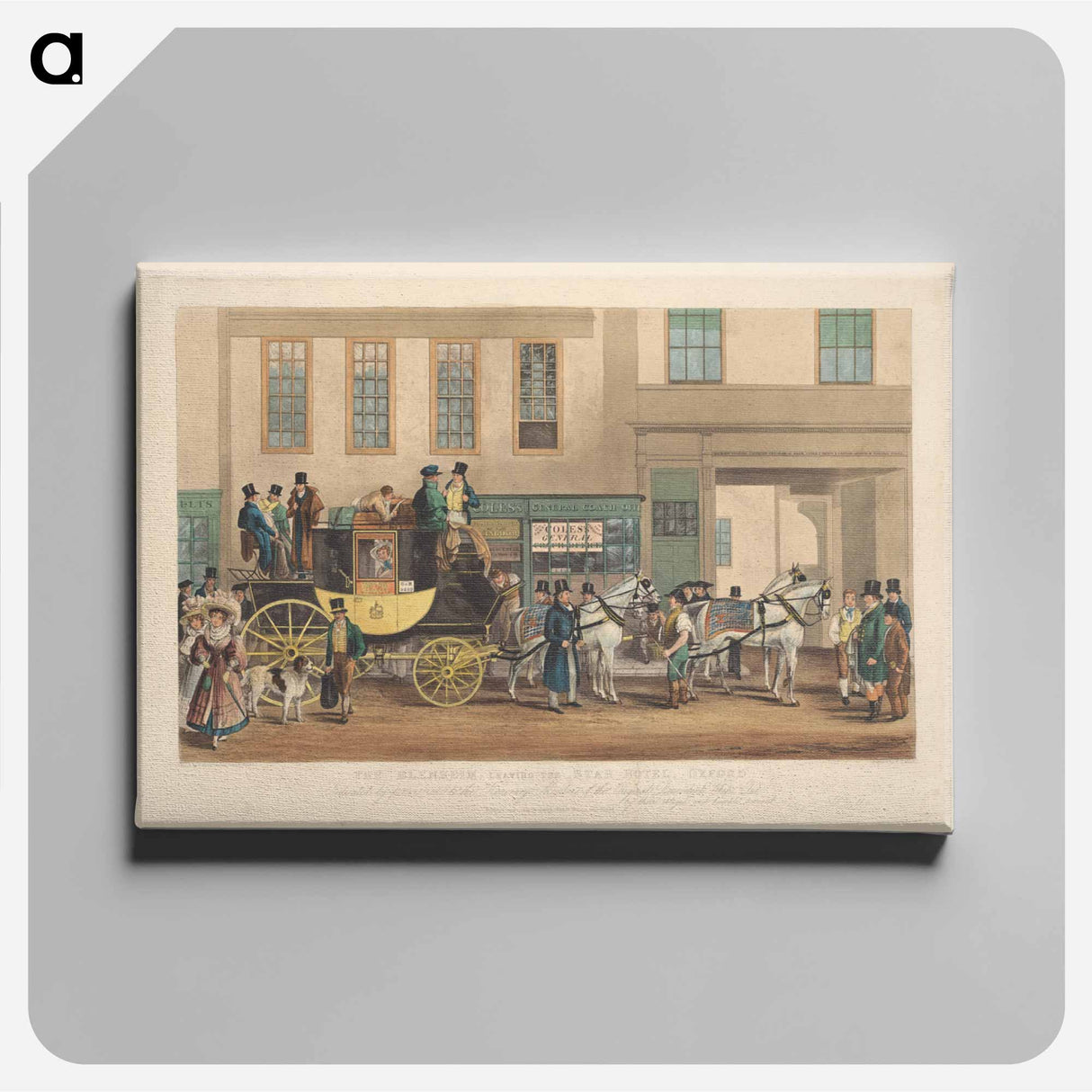 アートパネル-Coaching: The Blenheim, Leaving the Star Hotel, Oxford
 - イェール大学アートギャラリー Canvas.