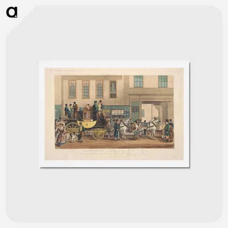 アートポストカード-Coaching: The Blenheim, Leaving the Star Hotel, Oxford
 - イェール大学アートギャラリー Postcard.