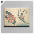 アートパネル-Picture Book with Mixed Verses on Jōruri (Puppet Theater) - 葛飾 北斎 Canvas.