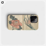 Picture Book with Mixed Verses on Jōruri (Puppet Theater) - Katsushika Hokusai Phone Case.