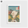 アートポストカード-Portrait of an Old Man with Yellow Cord
 - 歌川 国貞 Postcard.