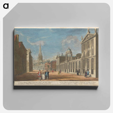 アートパネル-A View of Queen's College (a), University College (b), All Souls College (c), the Steeple of St. Mary's Church (d), & c. in the University of Oxford
 - イェール大学アートギャラリー Canvas.