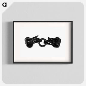 アートポスター-Handcuffs Illustration
 - 大英図書館 Poster.