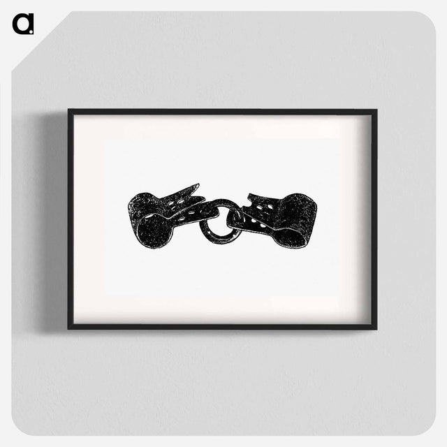 アートポスター-Handcuffs Illustration
 - 大英図書館 Poster.