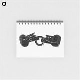 アートメモ帳-Handcuffs Illustration
 - 大英図書館 Memo.