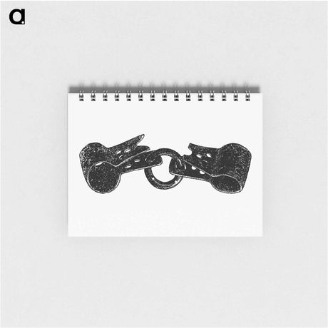アートメモ帳-Handcuffs Illustration
 - 大英図書館 Memo.