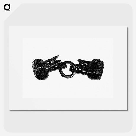 アートポスター-Handcuffs Illustration
 - 大英図書館 Poster.