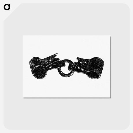 アートポストカード-Handcuffs Illustration
 - 大英図書館 Postcard.