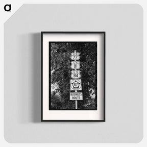 アートポスター-Highway Signs, Waco, Texas
 - ラッセル リー Poster.