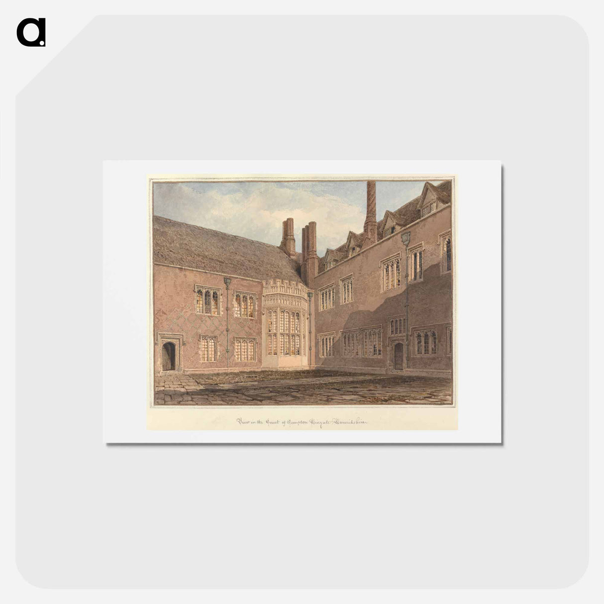 アートポストカード-View in the Court of Compton Winyate, Warwickshire
 - イェール大学アートギャラリー Postcard.