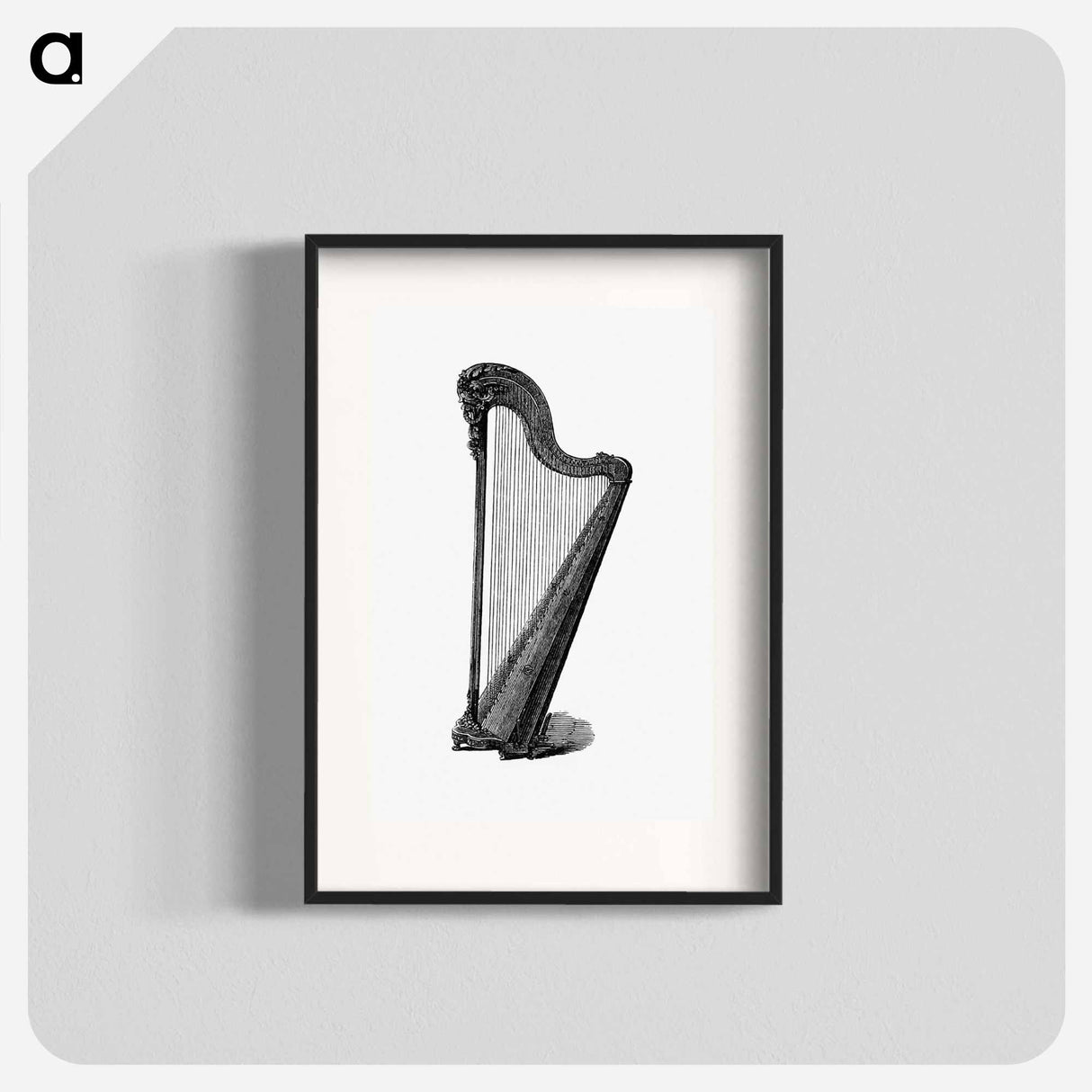 アートポスター-Harp Engraving
 - 大英図書館 Poster.