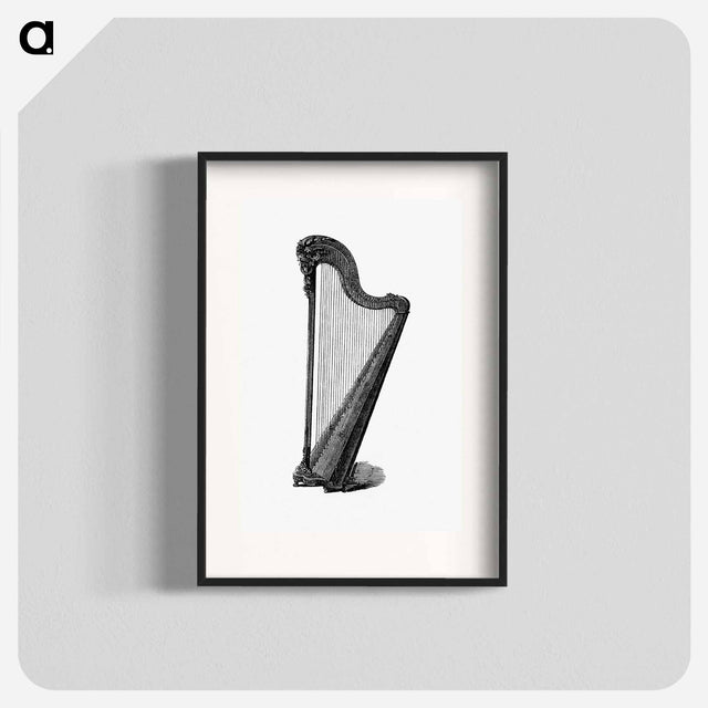 アートポスター-Harp Engraving
 - 大英図書館 Poster.