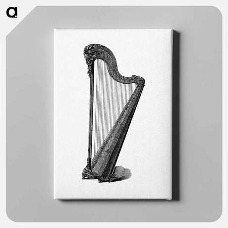アートパネル-Harp Engraving
 - 大英図書館 Canvas.