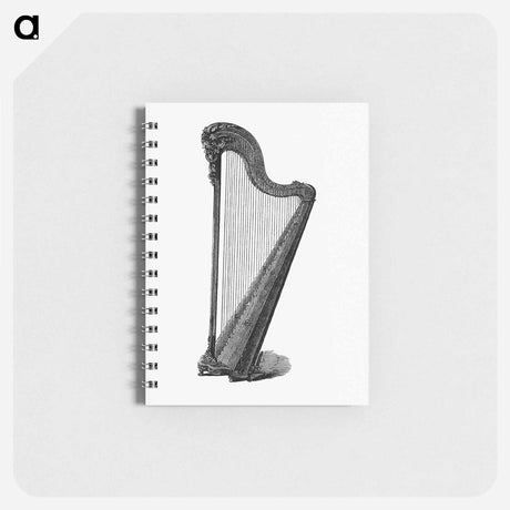 アートメモ帳-Harp Engraving
 - 大英図書館 Memo.