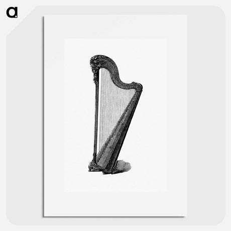 アートポスター-Harp Engraving
 - 大英図書館 Poster.