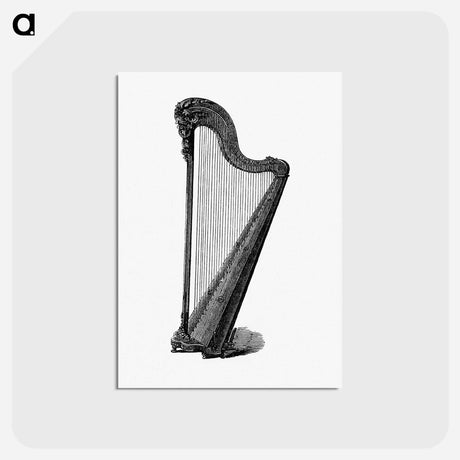 アートポストカード-Harp Engraving
 - 大英図書館 Postcard.