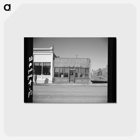 アートポストカード-Post Office, Des Lacs
 - ラッセル リー Postcard.