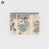 アートメモ帳-Actor Triptych with Sword - 歌川 国貞 Memo.