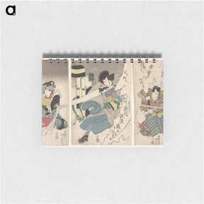 アートメモ帳-Actor Triptych with Sword - 歌川 国貞 Memo.