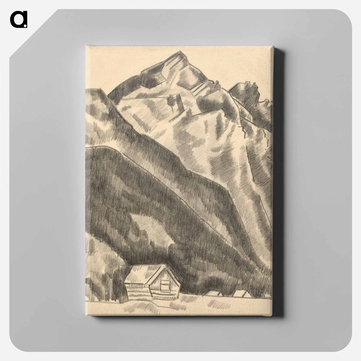 アートパネル-Mountain landscape (Garmisch-Partenkirchen)
 - イェール大学アートギャラリー Canvas.