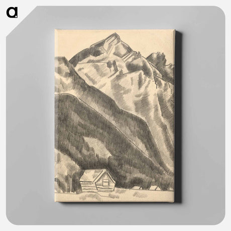 アートパネル-Mountain landscape (Garmisch-Partenkirchen)
 - イェール大学アートギャラリー Canvas.