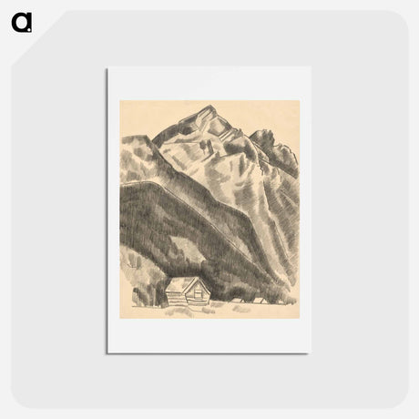 アートポストカード-Mountain landscape (Garmisch-Partenkirchen)
 - イェール大学アートギャラリー Postcard.
