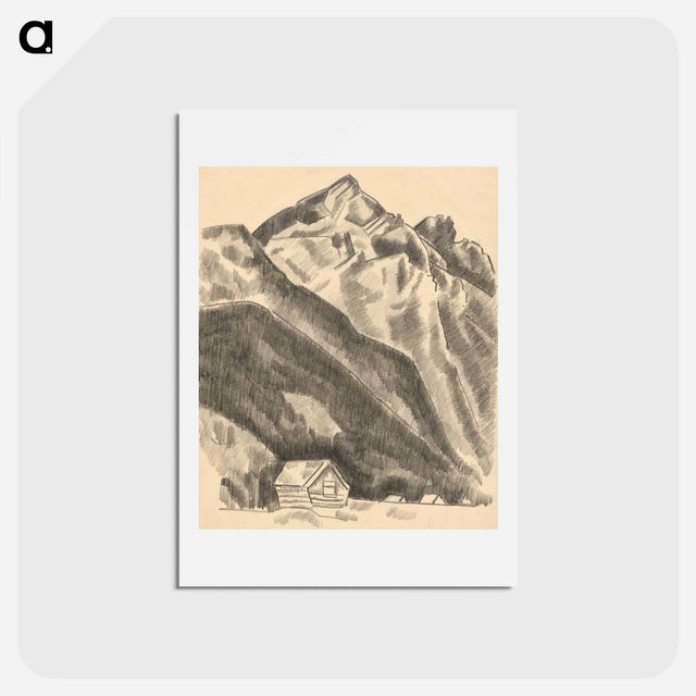 アートポストカード-Mountain landscape (Garmisch-Partenkirchen)
 - イェール大学アートギャラリー Postcard.