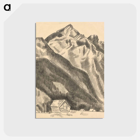 アートポストカード-Mountain landscape (Garmisch-Partenkirchen)
 - イェール大学アートギャラリー Postcard.