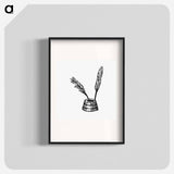 アートポスター-Victorian Quill Pen Engraving
 - 大英図書館 Poster.