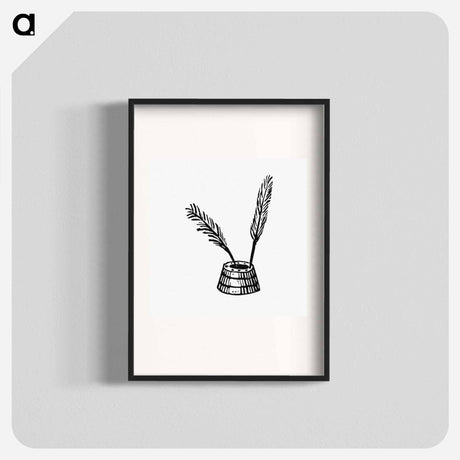 アートポスター-Victorian Quill Pen Engraving
 - 大英図書館 Poster.