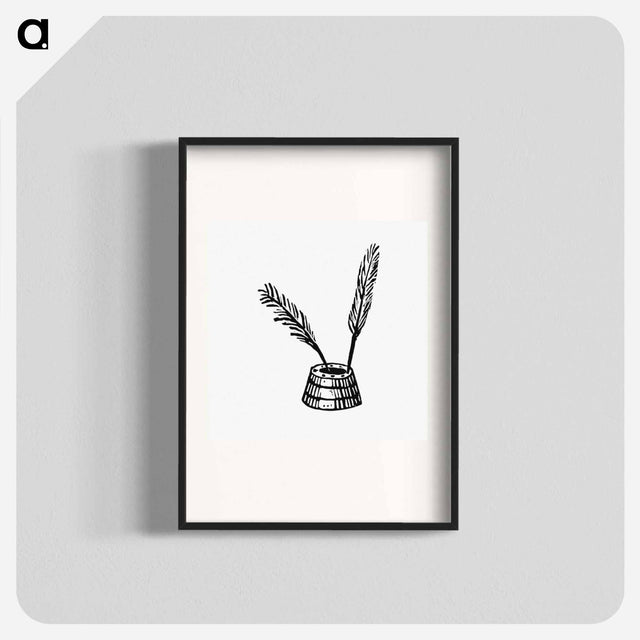 アートポスター-Victorian Quill Pen Engraving
 - 大英図書館 Poster.