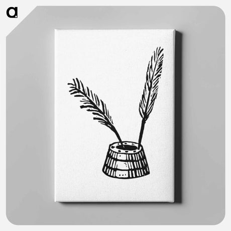 アートパネル-Victorian Quill Pen Engraving
 - 大英図書館 Canvas.