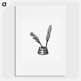 アートポスター-Victorian Quill Pen Engraving
 - 大英図書館 Poster.