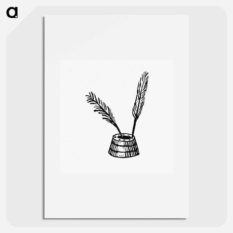 アートポスター-Victorian Quill Pen Engraving
 - 大英図書館 Poster.
