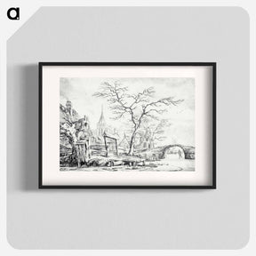 アートポスター-Winter Landscape with Skater
 - クリーブランド美術館 Poster.