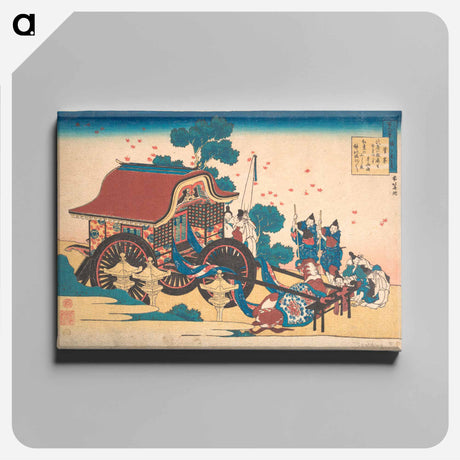 アートパネル-Hokusai's Poem by Ise - 葛飾 北斎 Canvas.