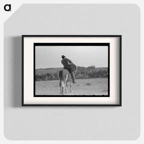 アートポスター-Cowboy on Horse, Wagon Mound
 - ラッセル リー Poster.