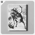 アートパネル-Reindeer Etching Illustration
 - 大英図書館 Canvas.