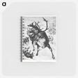 アートメモ帳-Reindeer Etching Illustration
 - 大英図書館 Memo.