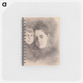 アートメモ帳-Portrait of the artist's wife and son - アルバート エーデルフェルト Memo.