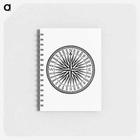 アートメモ帳-Victorian Compass Engraving
 - 大英図書館 Memo.