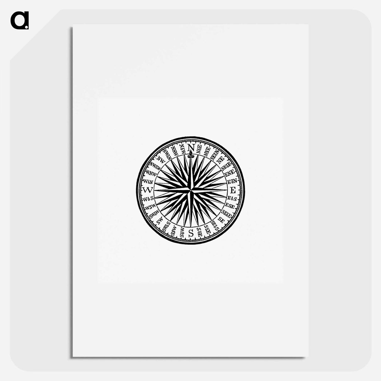 アートポスター-Victorian Compass Engraving
 - 大英図書館 Poster.