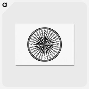 アートポストカード-Victorian Compass Engraving
 - 大英図書館 Postcard.
