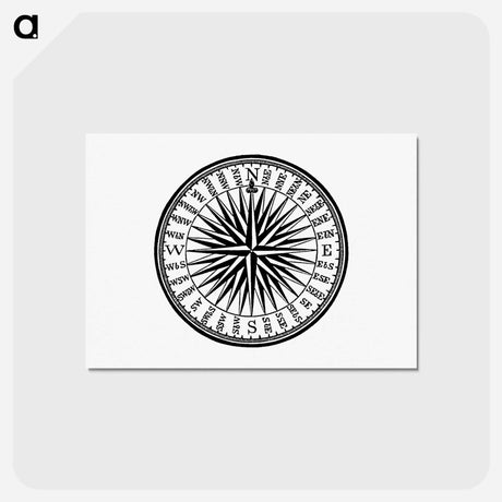 アートポストカード-Victorian Compass Engraving
 - 大英図書館 Postcard.