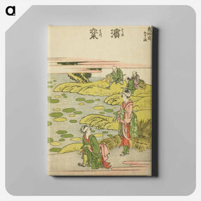 アートパネル-Hokusai's The Fifty-three Stations of the Tōkaidō - 葛飾 北斎 Canvas.
