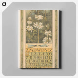 Kalenderblad mei met waterplanten en libel - テオ ヴァン ホイテマ Canvas.