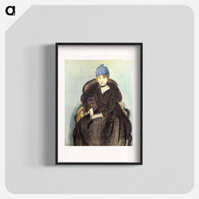 アートポスター-Marguerite Wearing a Hat - アンリ マティス Poster.