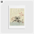 アートポストカード-Crab and Flowers - 葛飾 北斎 Postcard.