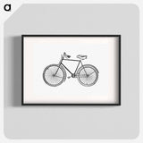 アートポスター-Bicycle Illustration
 - 大英図書館 Poster.