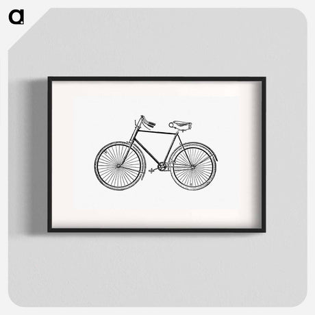 アートポスター-Bicycle Illustration
 - 大英図書館 Poster.